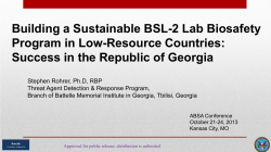 Building a Sustainable BSL-2 Lab Biosafety Program in Low