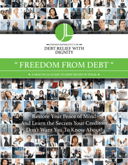 “ FREEDOM FROM DEBT “ - The Law Offices of Bonnie L. Johnson