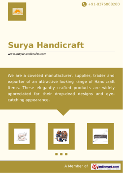 Brochure - Surya Handicrafts