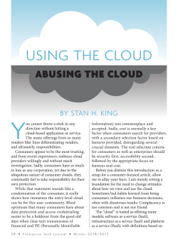 USING THE CLOUD