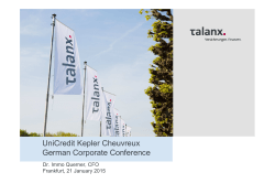 UniCredit Kepler Cheuvreux German Corporate Conference