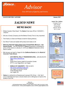 Advisor - Salsco Inc.