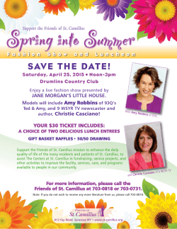 Join us at our Spring into Summer Fashion Show