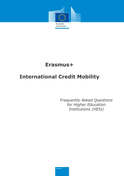 Erasmus+ International Credit Mobility