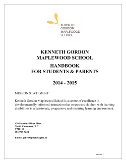 KGMS Student-Parent HB 2014-15