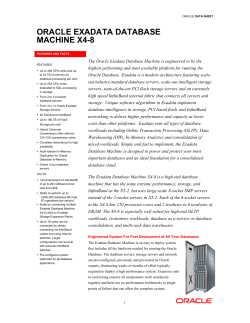 Oracle Exadata Database Machine X4