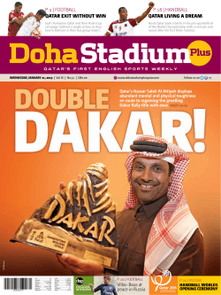 P 4 | FOOTBALL QATAR EXIT WITHOuT WIN P 18