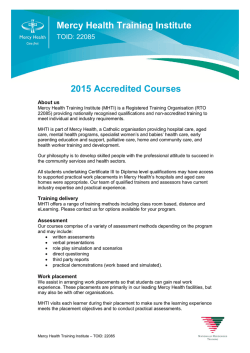 the complete Mercy Health Training Institute Guide in pdf