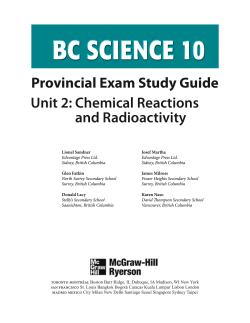 Provincial Exam Study Guide Unit 2