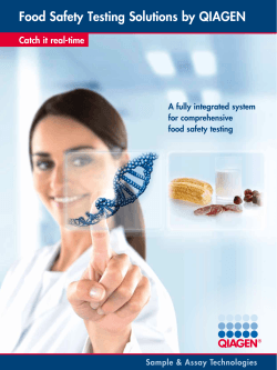 Food Safety Testing Solutions by QIAGEN