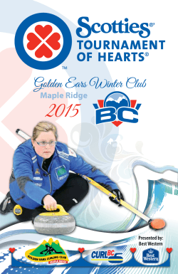 2015 BC Scotties Progam - Golden Ears Winter Club