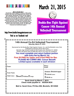 Registration Form! - Budda Box Against Cancer