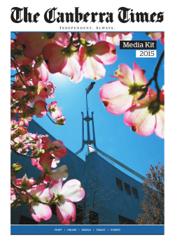 The Canberra Times Media Kit