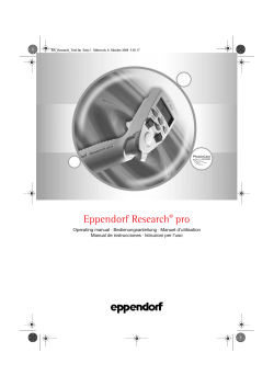 Eppendorf Research pro