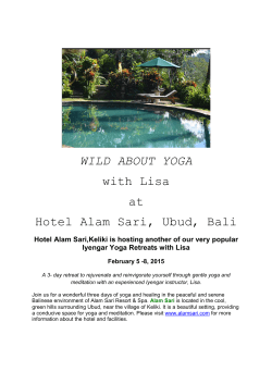 Wild About Yoga with Lisa at Alam Sari