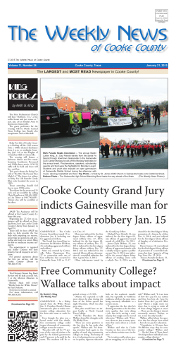 The Weekly News 01-21-15.indd - The Weekly News of Cooke County