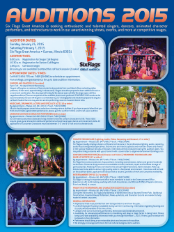 Six Flags Auditions Flyer