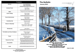 January 2015 - Coton Green Church