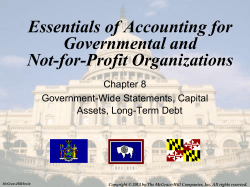 Essentials of Accounting for Governmental and Not-for