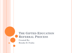 What Every Faculty Should Know About Gifted Education