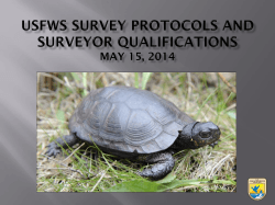Region 5 Recovery Efforts for the Bog Turtle
