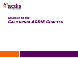 california acdis chapter pepper basics