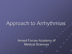 Approach to Arrhythmias
