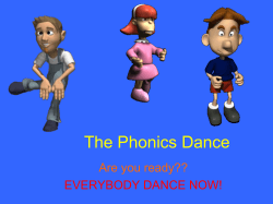 PHONICS DANCE - Stiles Point Elementary School