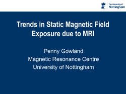High field MRI - University of Nottingham