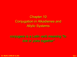 Carey Chapter 10 Conjugation