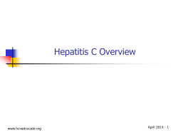 Hepatitis C Overview 2014