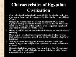 Ancient Egyptian History: Mr. Hermansen