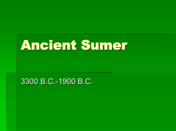 Ancient Sumer and Egypt Civilizations PPT