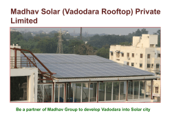 Vadodara Solar Rooftop Programme PPT