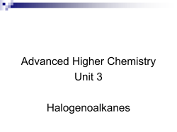 Lesson 4 halogenoalkanes