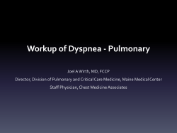 Workup of Dyspnea