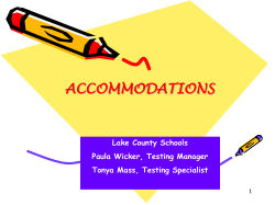 2014-2015 Accommodation PowerPoint