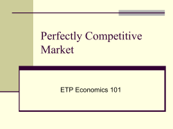 ETP Econ Lecture Note 14 Fall 2014