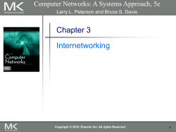 Chapter 3: Internetworking