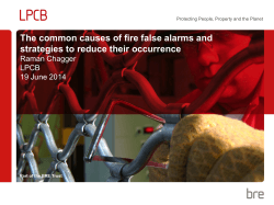 The common causes of fire false alarms and