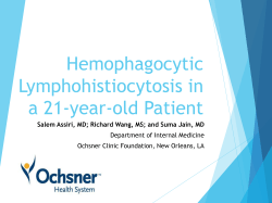 Hemophagocytic Lymphohistiocytosis in a 21-year