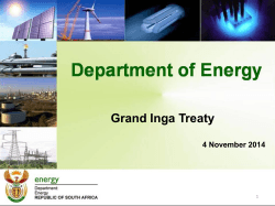 Strategic importance of the Grand Inga Project