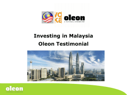 I. Oleon NV – History