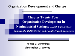 Organization Development in Health Care