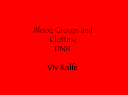 Blood groups - University of Nottingham