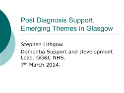 Stephen Lithgow - PDS Emerging Themes in Glasgow