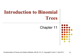 Chapter 11 (Introduction to Binomial Trees)