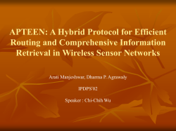 APTEEN: A Hybrid Protocol for Efficient Routing and