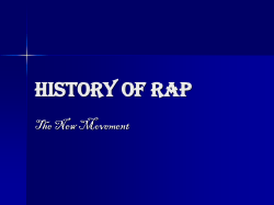 History of Rap Powerpoint