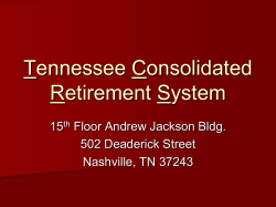 Tennessee Consolidated Retirement System